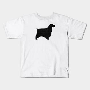 English Cocker Spaniel Silhouette Kids T-Shirt